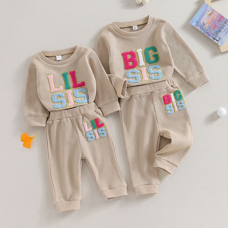 ! Lil Sis & Big Sis Matching Set – Beige Zussen Outfit